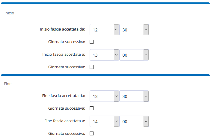 lunch break configuration example